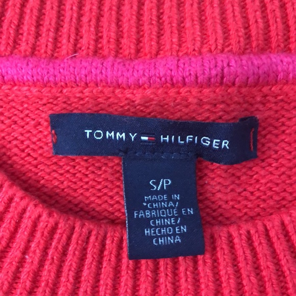 NWOT Red Tommy Hilfiger Sweater - Picture 3 of 3